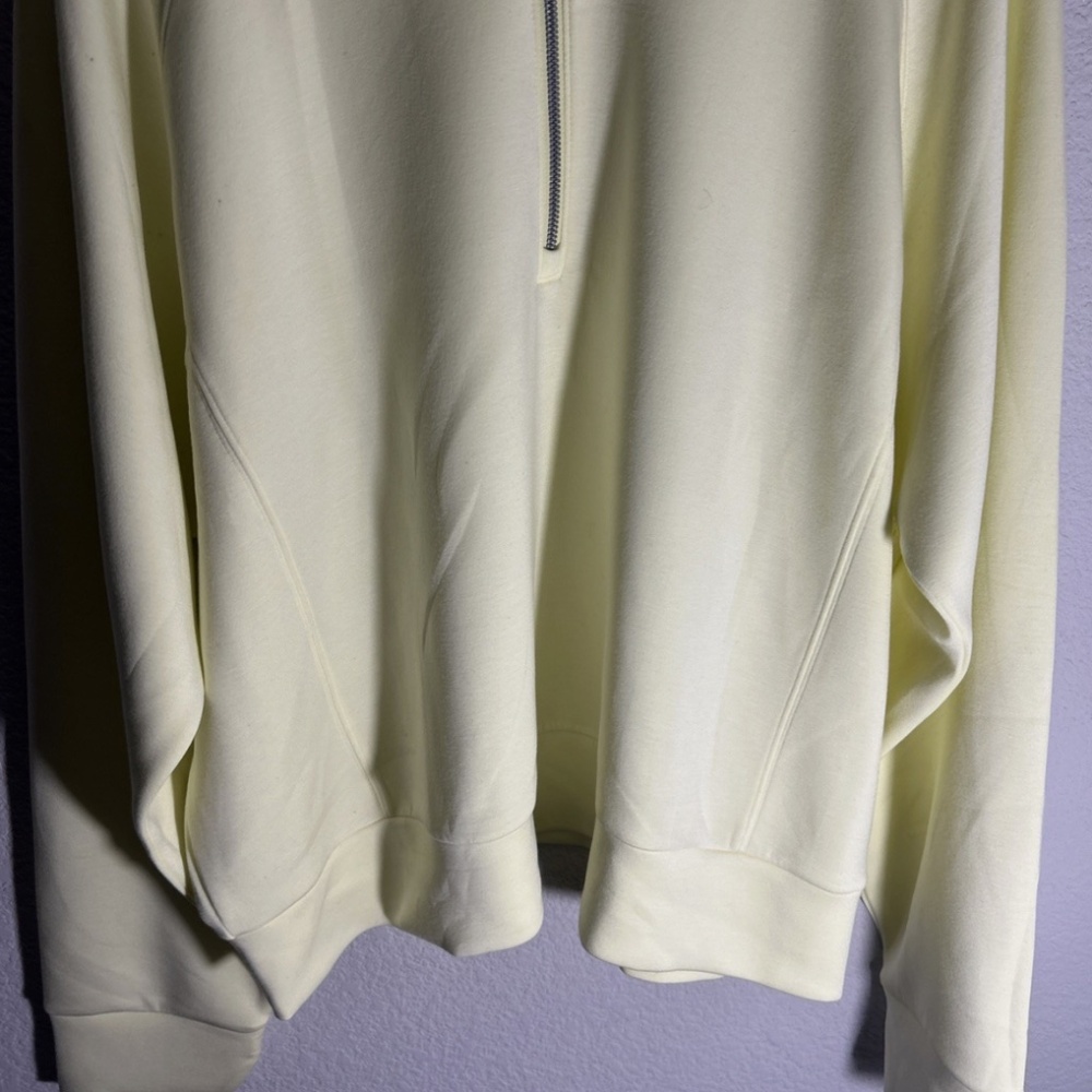 Spanx Airessentials Women's Crop Quarter Zip Pullover 2X Yellow Athleisure - Picture 2 of 7